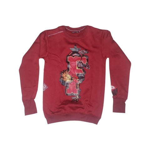 FWiser Red Cotton Pullover Sweater