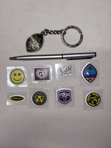 Fokai keychain/cel phone sticker pack